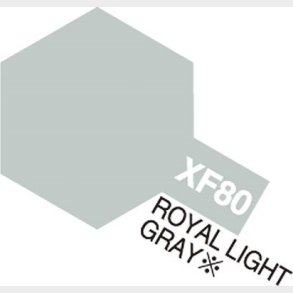 Tamiya - Acrylic Mini - Xf-80 Royal Light Gray Flat 10 Ml - 81780
