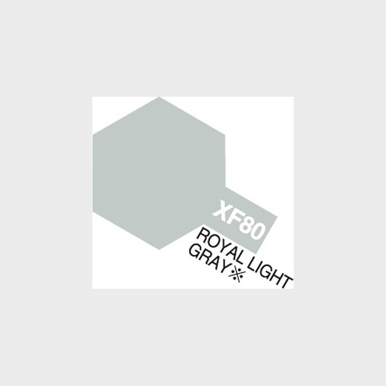 Tamiya - Acrylic Mini - Xf-80 Royal Light Gray Flat 10 Ml - 81780