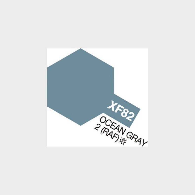 Tamiya - Acrylic Mini - Xf-82 Ocean Gray 2 Raf Semi Gloss 10 Ml - 81782