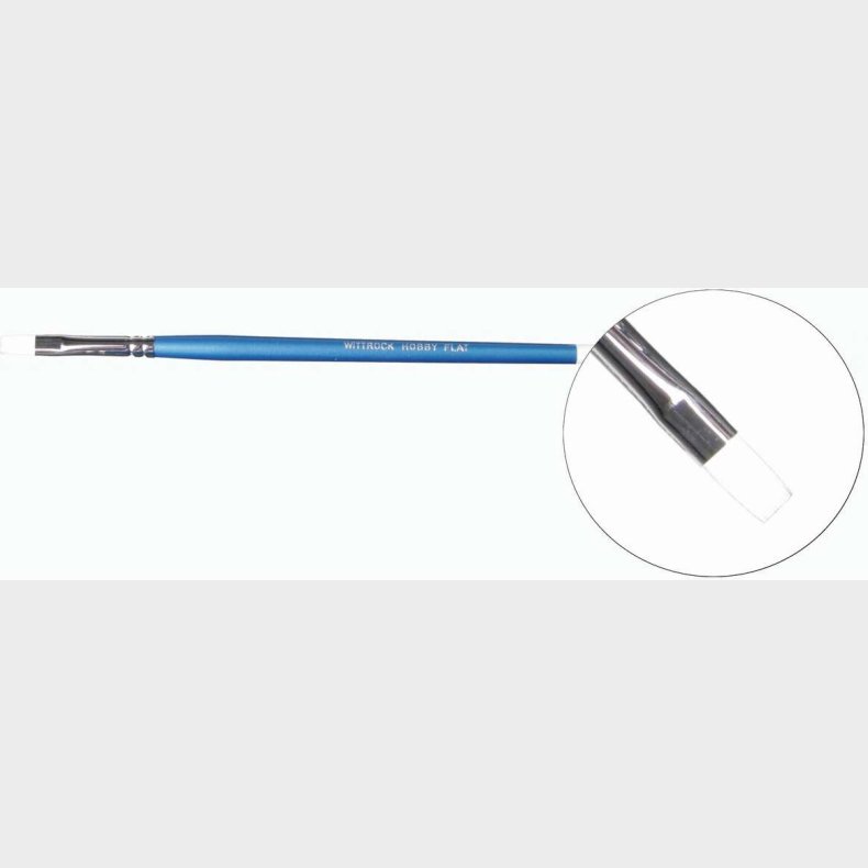 Pensel Til Akryl - Flad - Str. 6 - Leonhardy