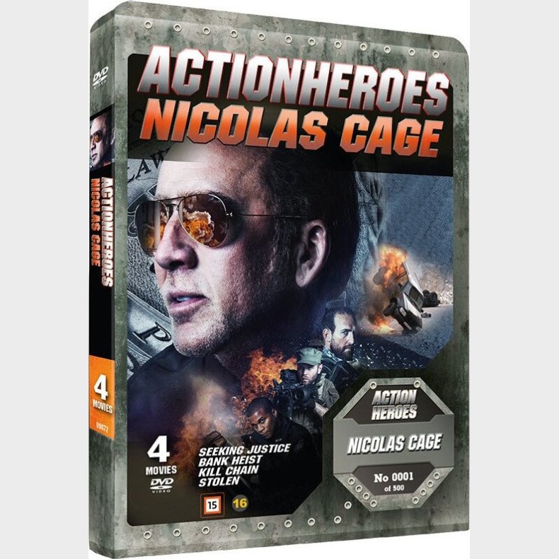 Action Heroes: Nicolas Cage - Steelbook - DVD - Film