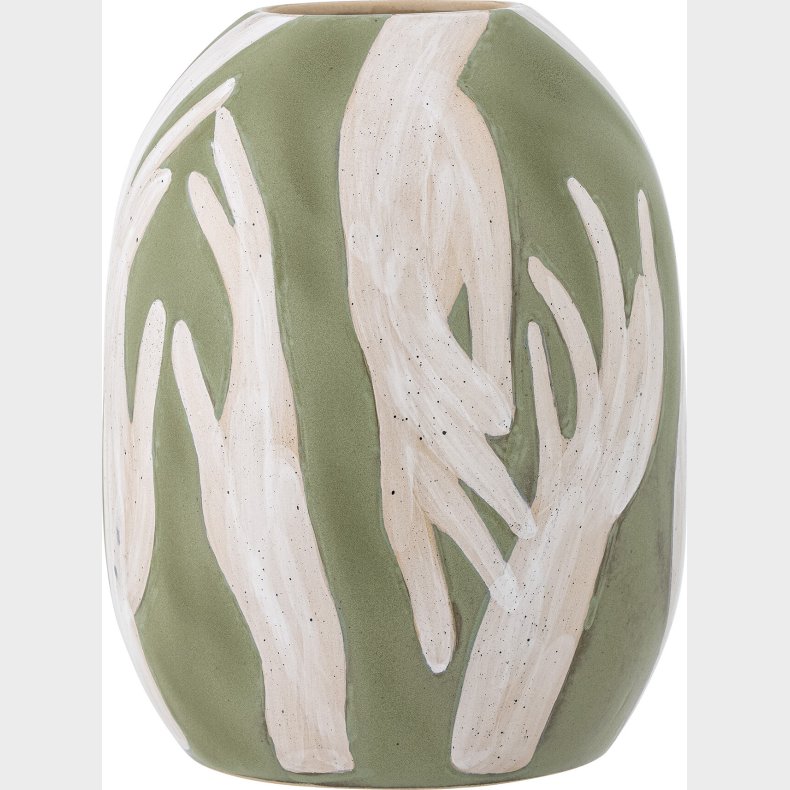 Bloomingville - Adalena Vase - Grn - Stentj - H 30,5 Cm