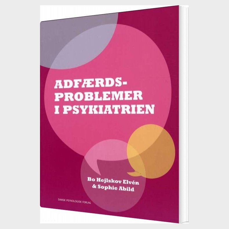 Adfrdsproblemer I Psykiatrien - Bo Hejlskov Elvn - Bog