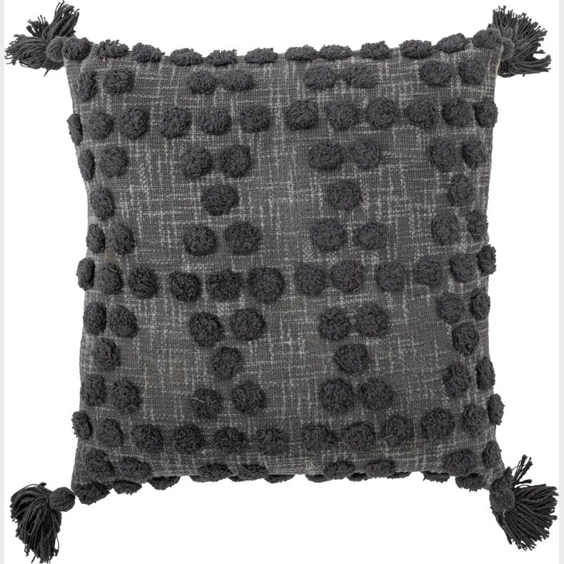 Bloomingville - Adiva Pude - Gr - Bomuld - 45x45 Cm