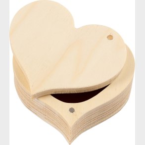 Hjerte ske I Tr - 4x9 Cm