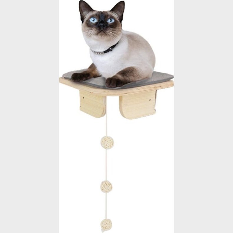 Afp - Skywalk Corner Platform - Vghngt Kattembel Med Bolde I Snor - 26cm