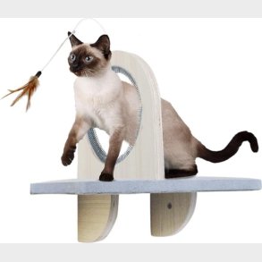 Afp - Skywalk Groom & Play Platform - Vghngt Platform Med Legetj Og Groomingbrster I Gummi