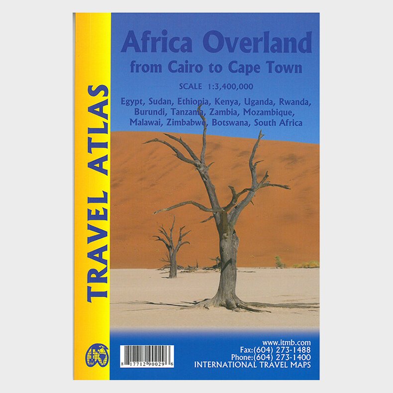 Africa Overland: Cairo To Cape Town Travel Atlas - English book