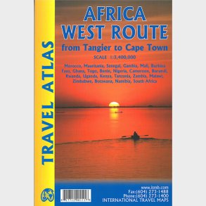 Africa West Route: From Tangier To Cape Town Travel Atlas - English book