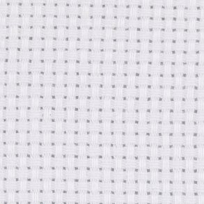 Aidastof - Str. 50x50 Cm - 43 Tern Pr. 10 Cm - Hvid - 1 Stk.