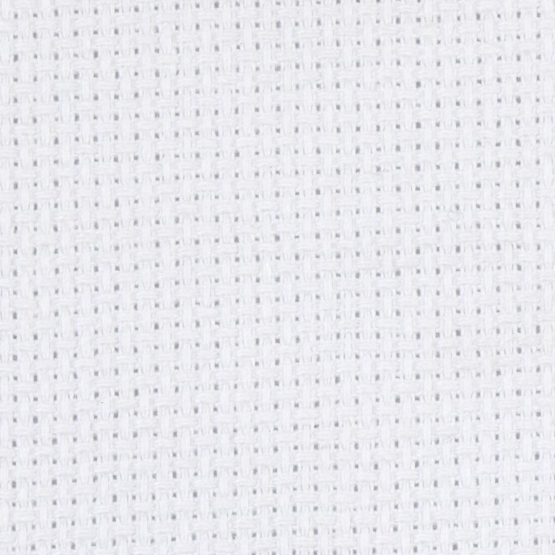 Aidastof - Str. 50x50 Cm - 70 Tern Pr. 10 Cm - Hvid - 1 Stk.