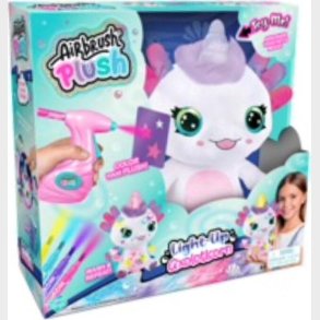 Airbrush Plush - Axolotl Enhj�rning - Farv Selv Bamse S�t