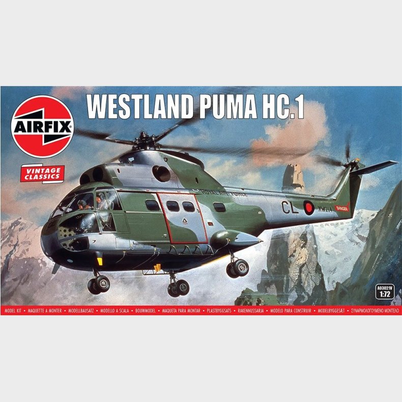Airfix - Westland Puma Hc.1 Model Byggest - 1:72 - A03021v