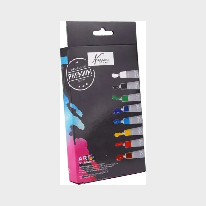 Akrylfarve 75 Ml - I Tube Assorterede Farver