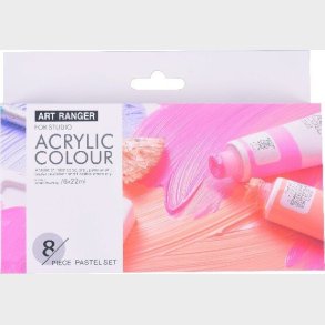 Akrylmaling S�t - Pastelfarver - Art Ranger - 8x22 Ml