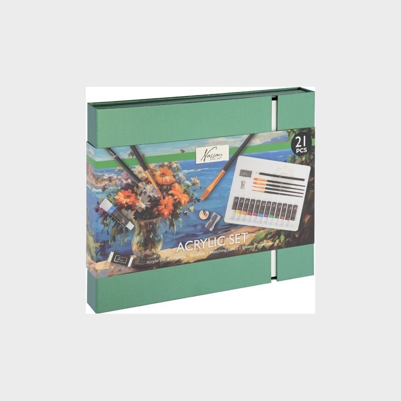 Nassau Fine Art - Akrylmaling St - 21 Dele