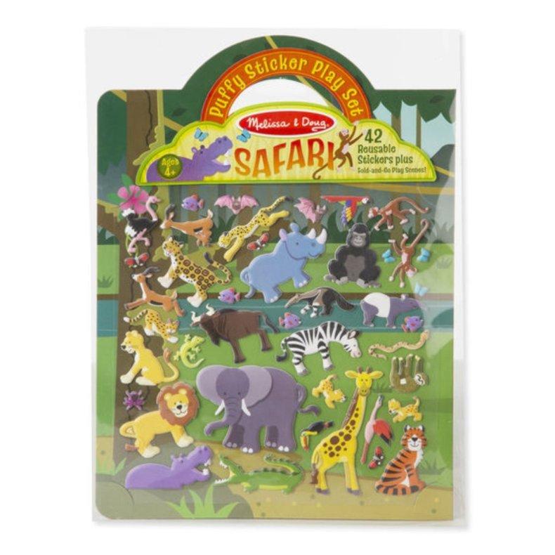 Melissa & Doug | Aktivitetsbog med klistermrker - Safari