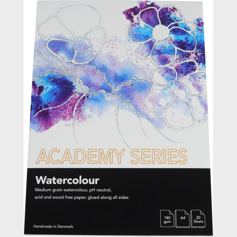 Akvarelblok Academy A5 180 G - 20 Ark