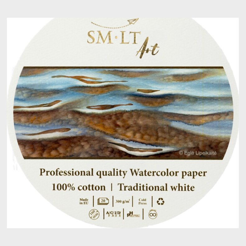 Akvarelblok Pro 16 Cm - 300 G 100% Bomuld