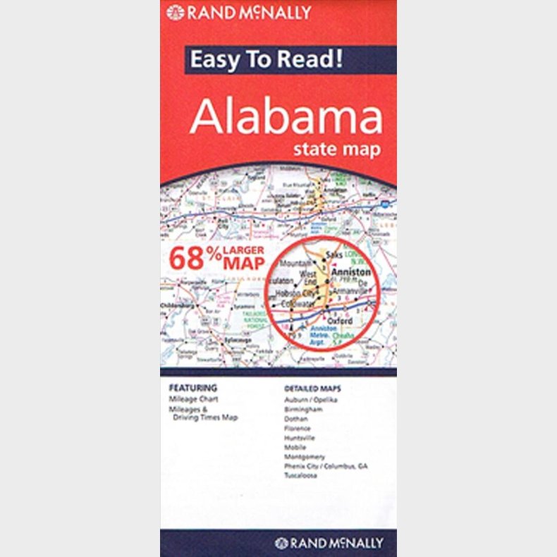 Alabama State Map - Rand Mcnally - English book