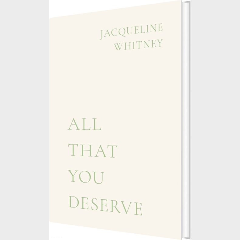 All That You Deserve - Jacqueline Whitney - English Book