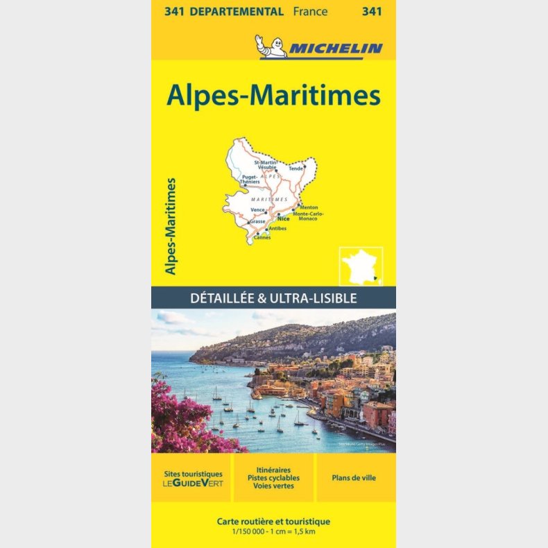 Alpes-maritimes - Michelin Local Map 341 - English book