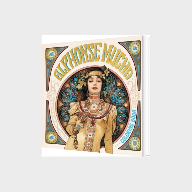 Alphonse Mucha Coloring Book - Alphonse Mucha - English Book