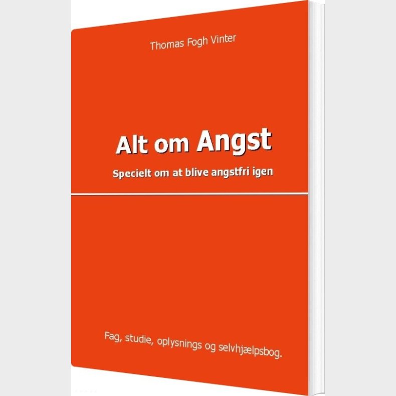 Alt Om Angst - Thomas Vinter - Bog