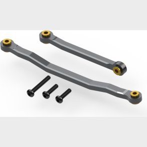 Aluminum Steering Link Set (gunmetal) - Hp161157 - Hpi Racing