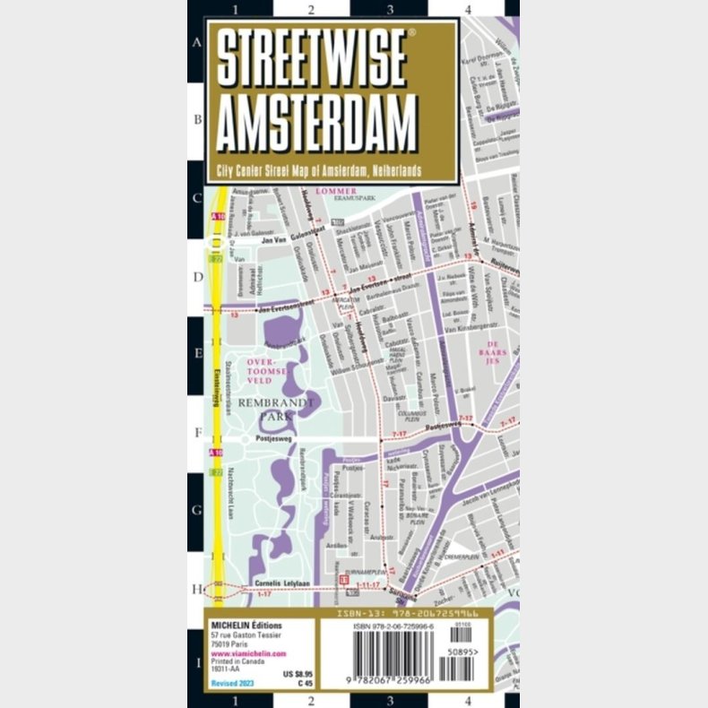 Amsterdam Streetwise Map (laminated) - English book