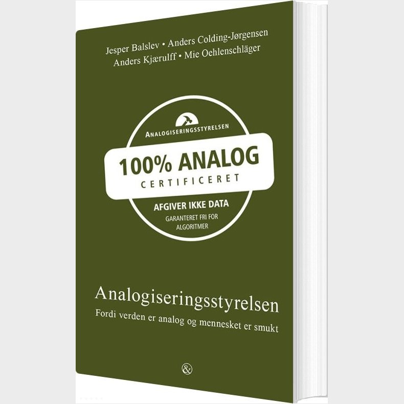 Analogiseringsstyrelsen - Jesper Balslev - Bog