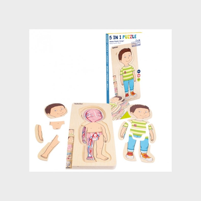 Beleduc | Anatomisk puslespil - Lille dreng