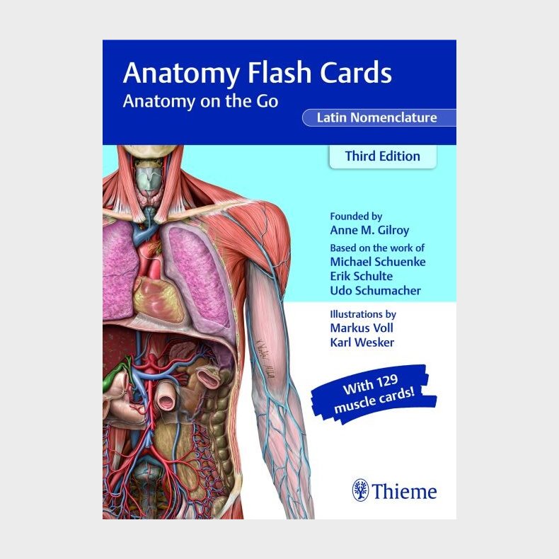 Anatomy Flash Cards: Anatomy On The Go - Anne M. Gilroy - English Book