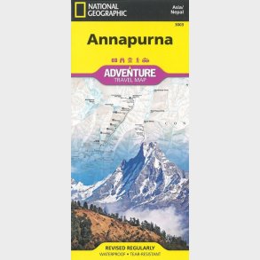 Annapurna Adventure Travel Map - National Geographics - English Book