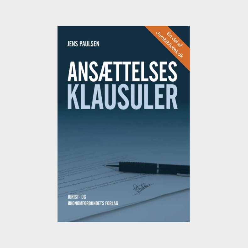 Ans�ttelsesklausuler - Jens Paulsen - Bog