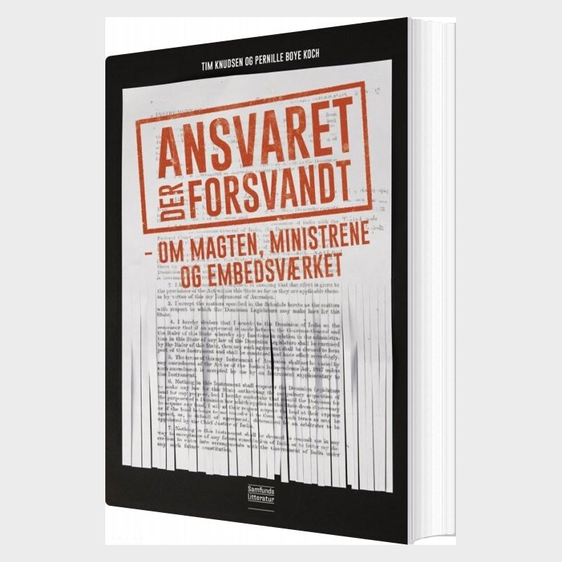 Ansvaret Der Forsvandt - Tim Knudsen - Bog