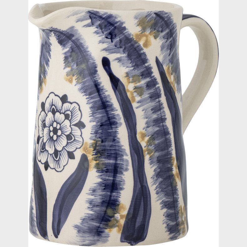 Bloomingville - Anuuk Vase Kande - Bl - Stentj - H 21 Cm