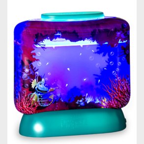 Aqua Dragons i akvarium m. LED lys