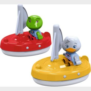Aquaplay Figurer - Skildpadde Og And Med Sejlskibe