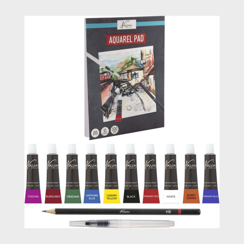 Aquarel Paint Box - 13 Dele
