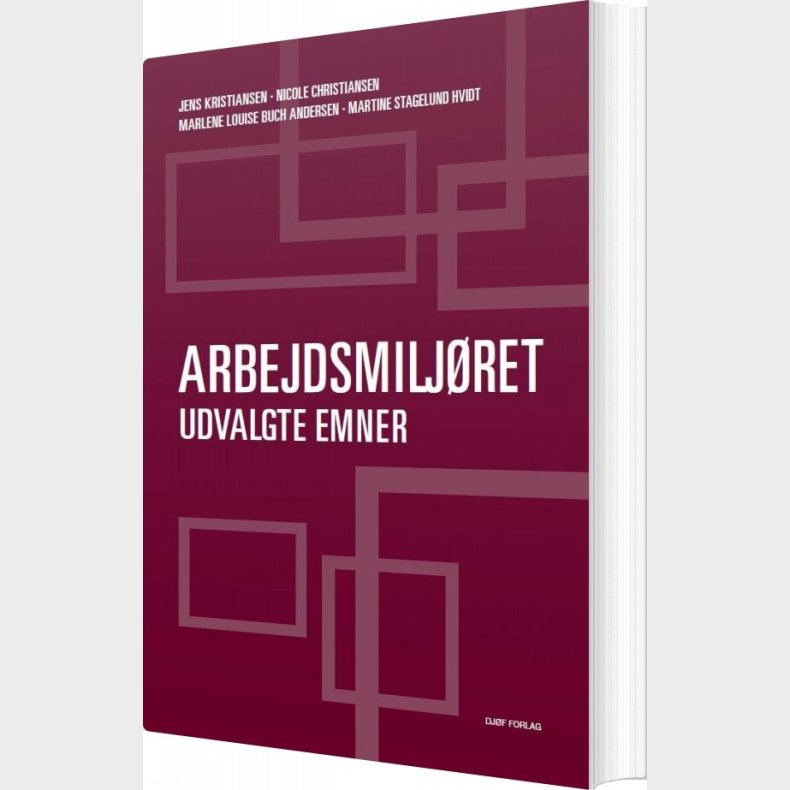 Arbejdsmilj�ret - Jens Kristiansen - Bog