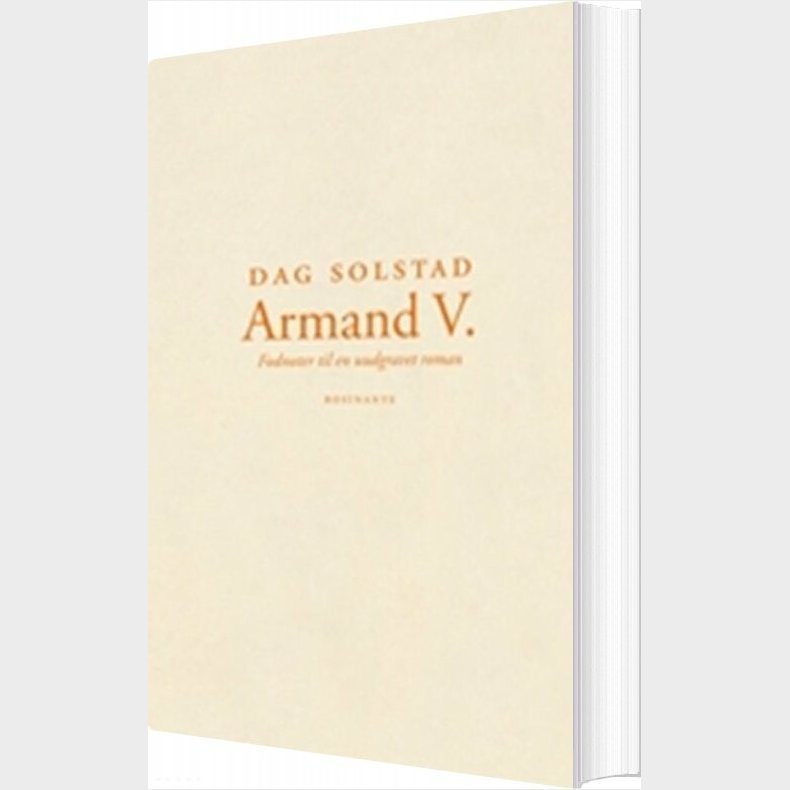 Armand V - Dag Solstad - Bog