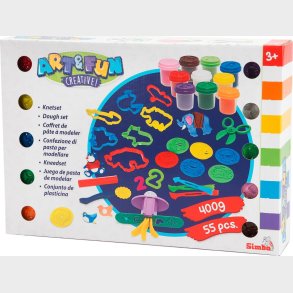 Art & Fun - Mega Modellervoks S�t Til B�rn - 55 Dele