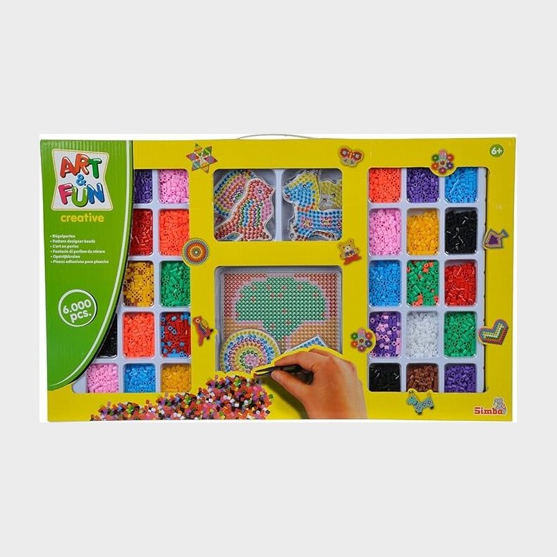 Art & Fun Creative - Strygeperler Og Perleplader - 6.000 Perler