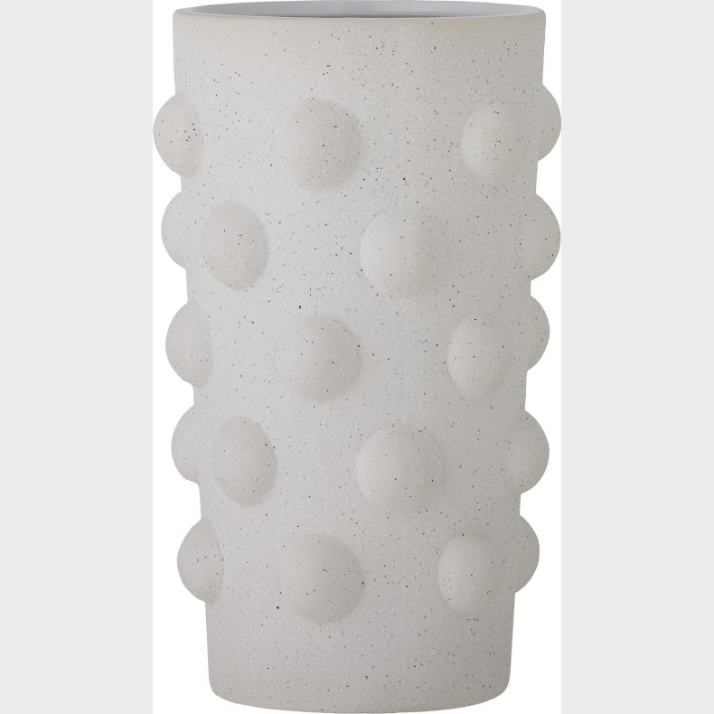 Bloomingville - Artan Vase - Hvid - Stentj - H 24,5 Cm
