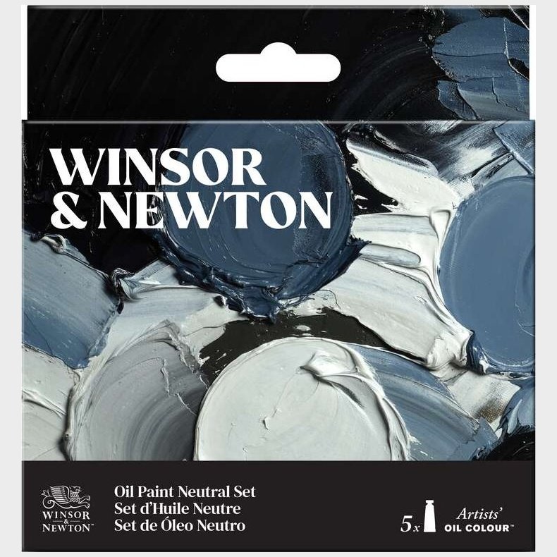 Winsor & Newton - Artists Oil - Oliemaling St 5x37 Ml - Neutral Set