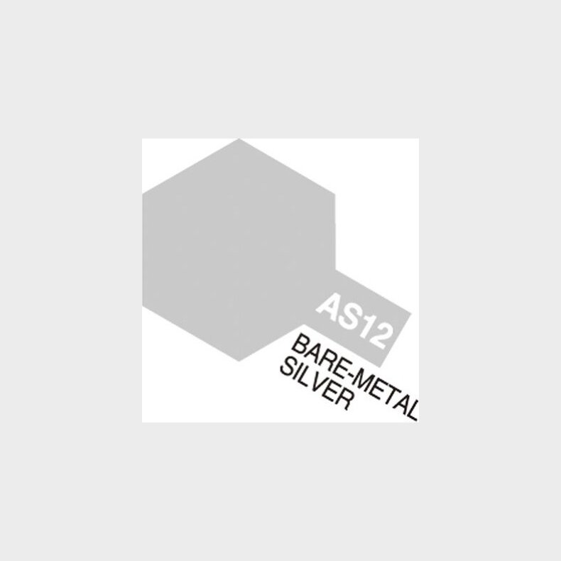 Tamiya - Aircraft Spray Maling - As-12 Bare-metal Silver - 86512