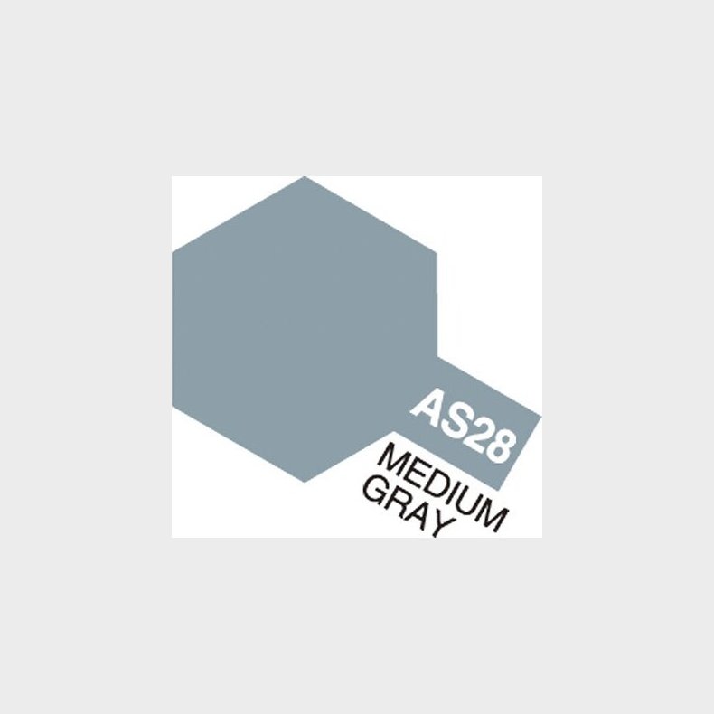 Tamiya - Aircraft Spray Maling - As-28 Medium Gray - 86528