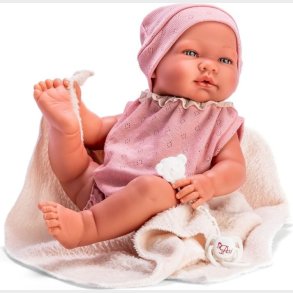 Asi - Maria Baby Dukke - Pige - 43 Cm - Rosa Dragt Med T�ppe