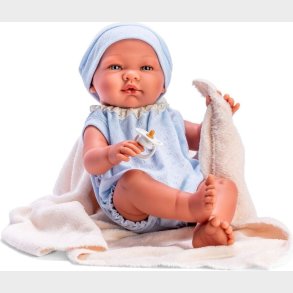 Asi - Pablo Baby Dukke - Dreng - 43 Cm - Lysebl�t T�j Med T�ppe